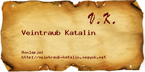 Veintraub Katalin névjegykártya